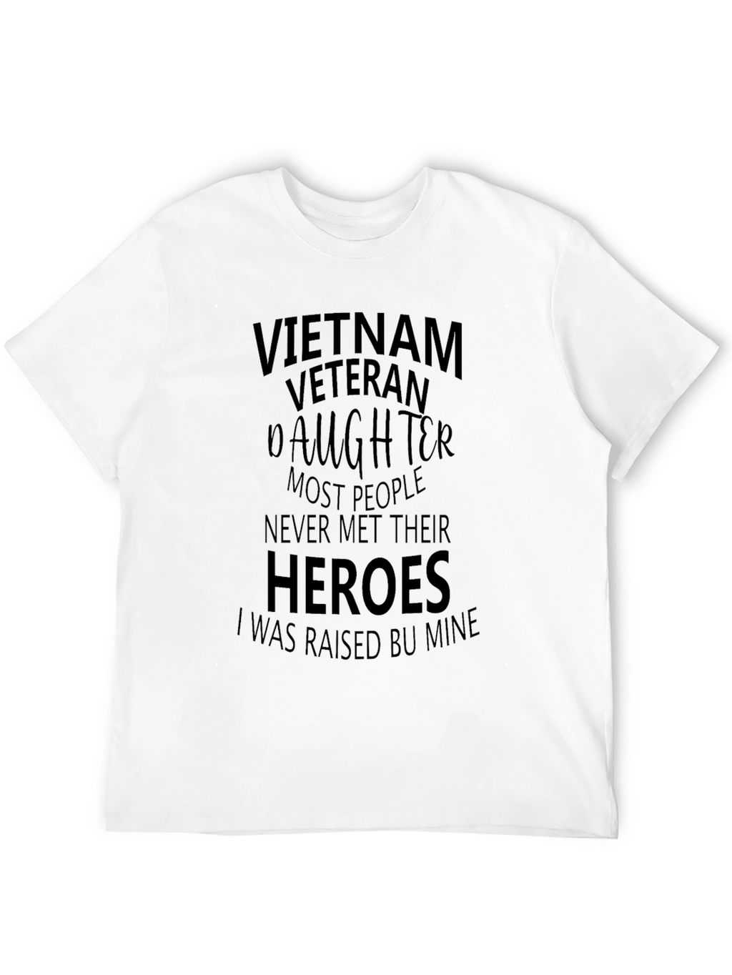 Vietnam Veterans Daughter Black T-Shirt