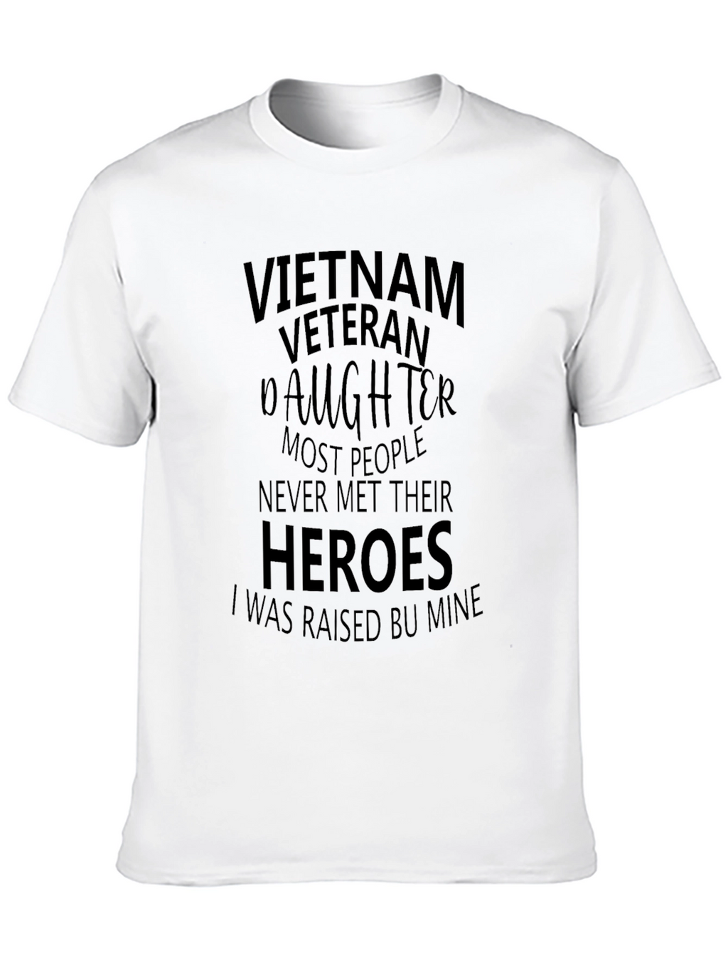 Vietnam Veterans Daughter Black T-Shirt