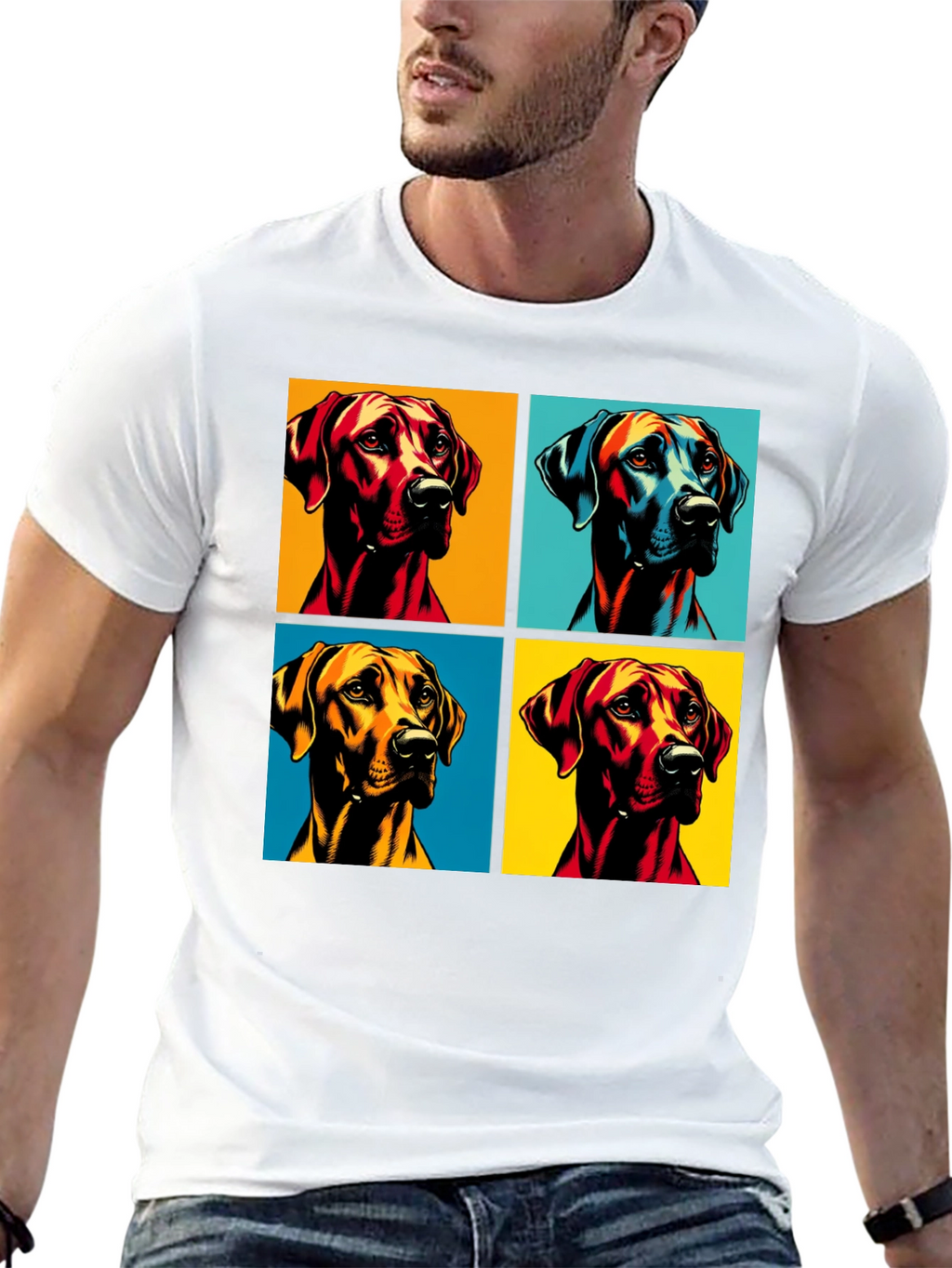 Dog Pop Art T-Shirt - Unique Graphic Tee
