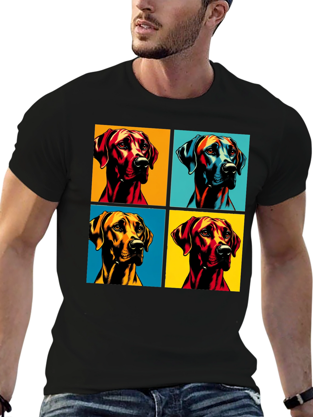 Dog Pop Art T-Shirt - Unique Graphic Tee