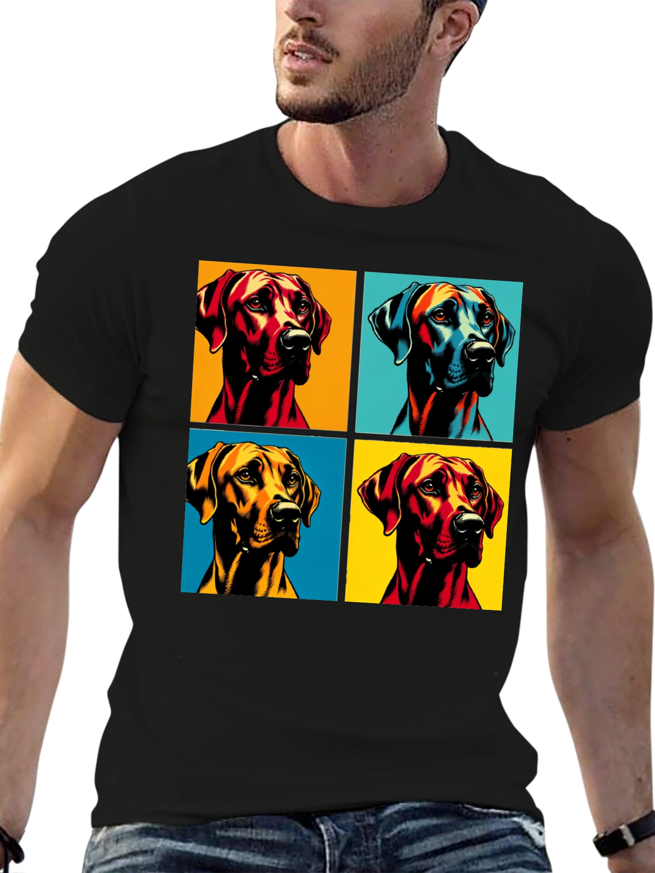 Dog Pop Art T-Shirt - Unique Graphic Tee