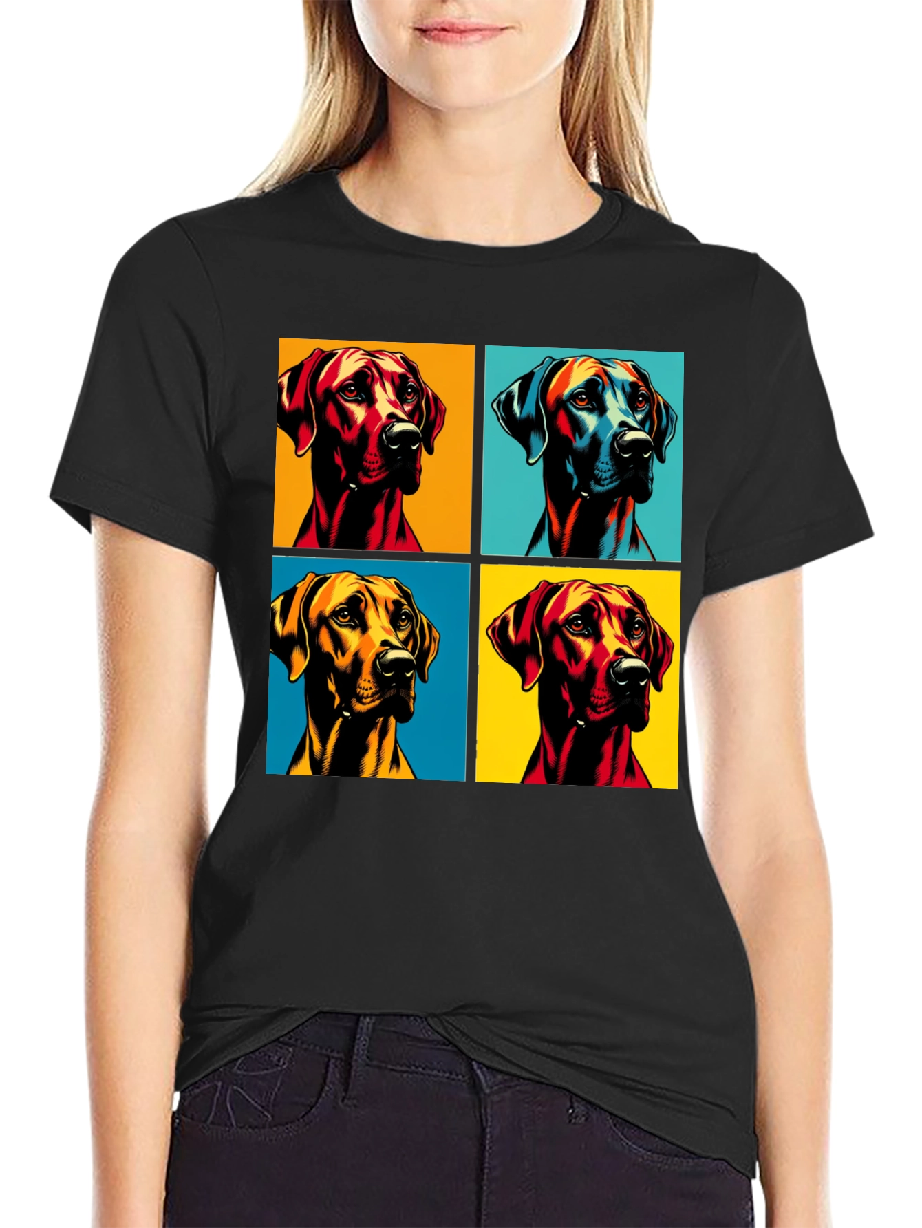 Dog Pop Art T-Shirt - Unique Graphic Tee