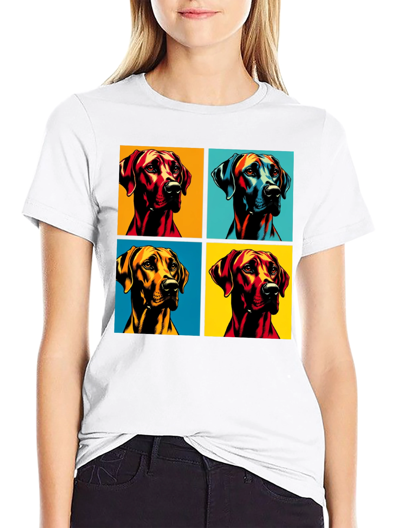 Dog Pop Art T-Shirt - Unique Graphic Tee