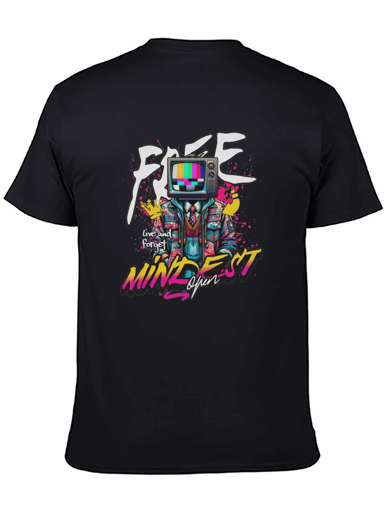 Mindset Open TV Head Graphic T-Shirt - Trendy Streetwear Tee