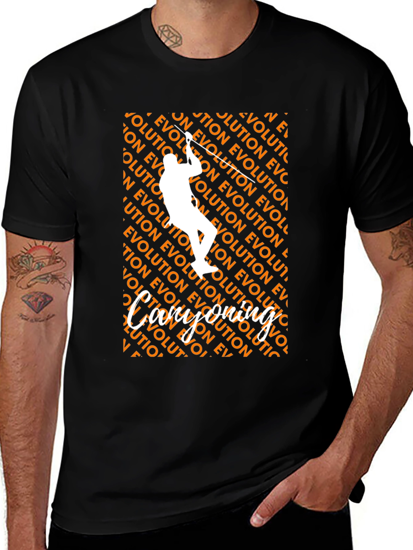 Evolution T-Shirt Climbing Design