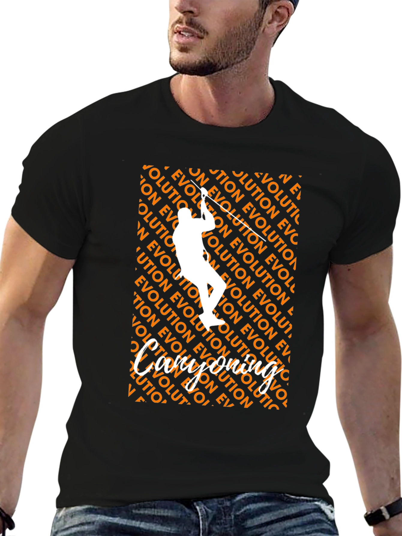 Evolution T-Shirt Climbing Design
