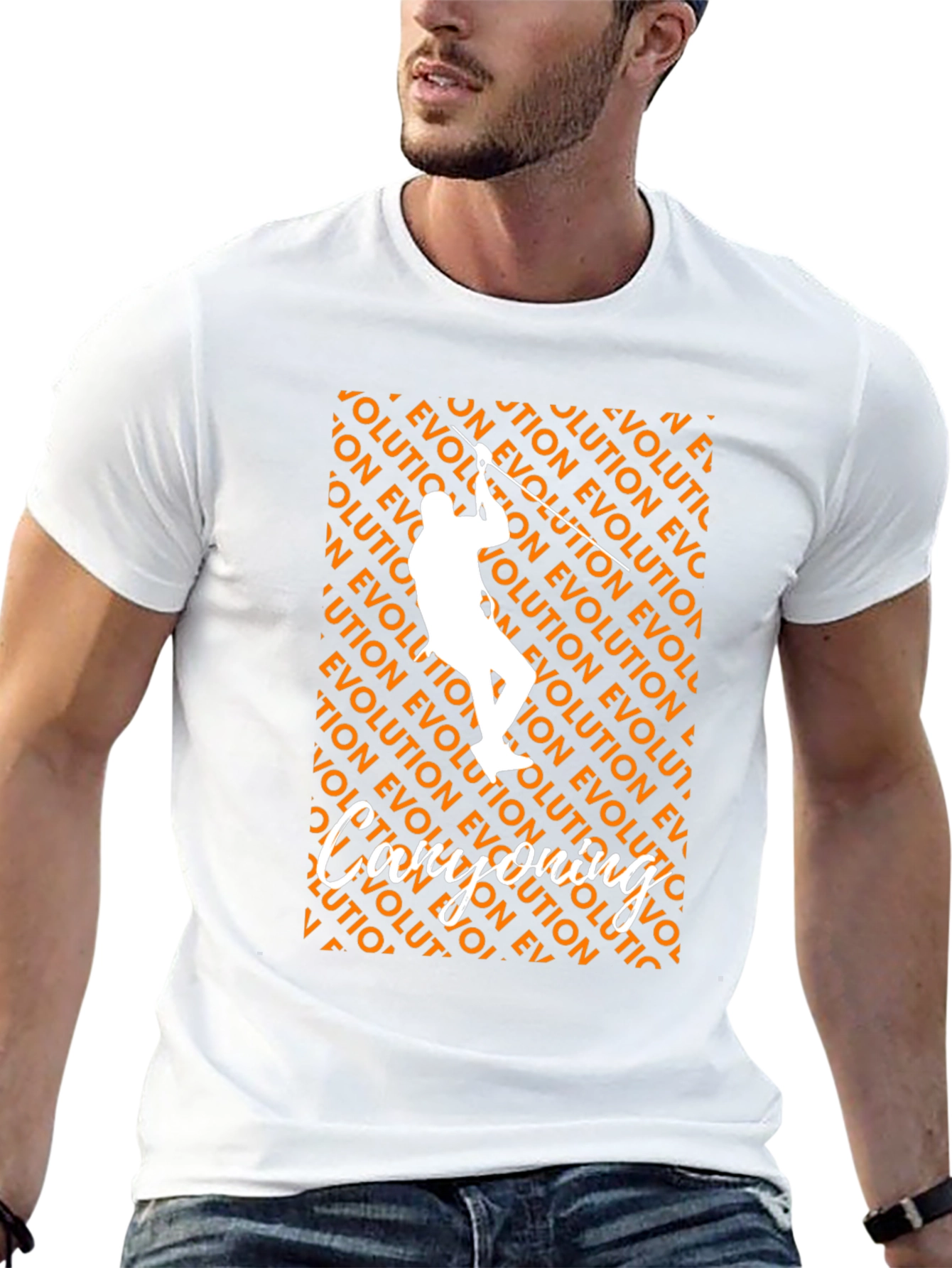 Evolution T-Shirt Climbing Design