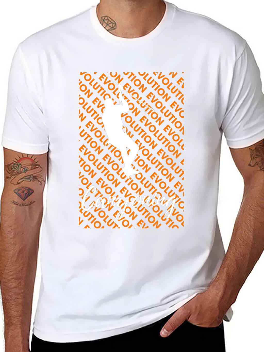 Evolution T-Shirt Climbing Design
