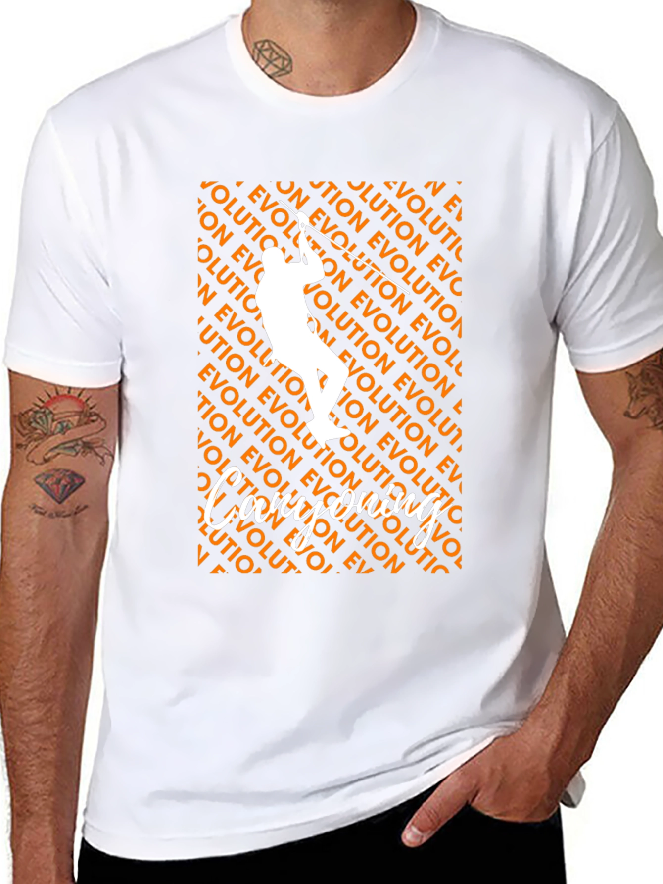 Evolution T-Shirt Climbing Design
