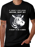 Funny Zebra Graphic T-Shirt