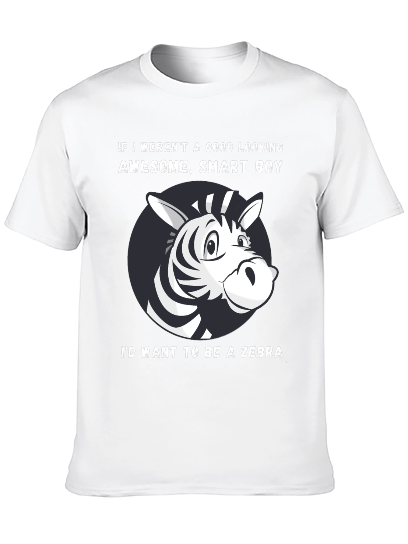 Funny Zebra Graphic T-Shirt