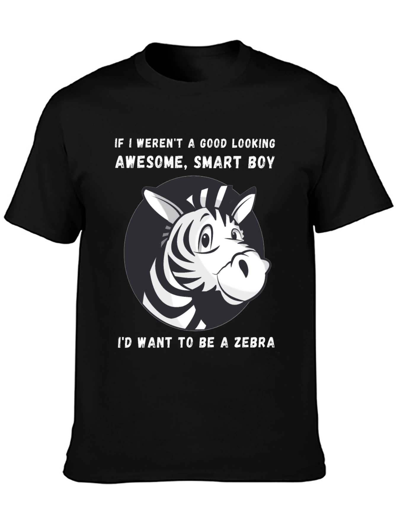 Funny Zebra Graphic T-Shirt