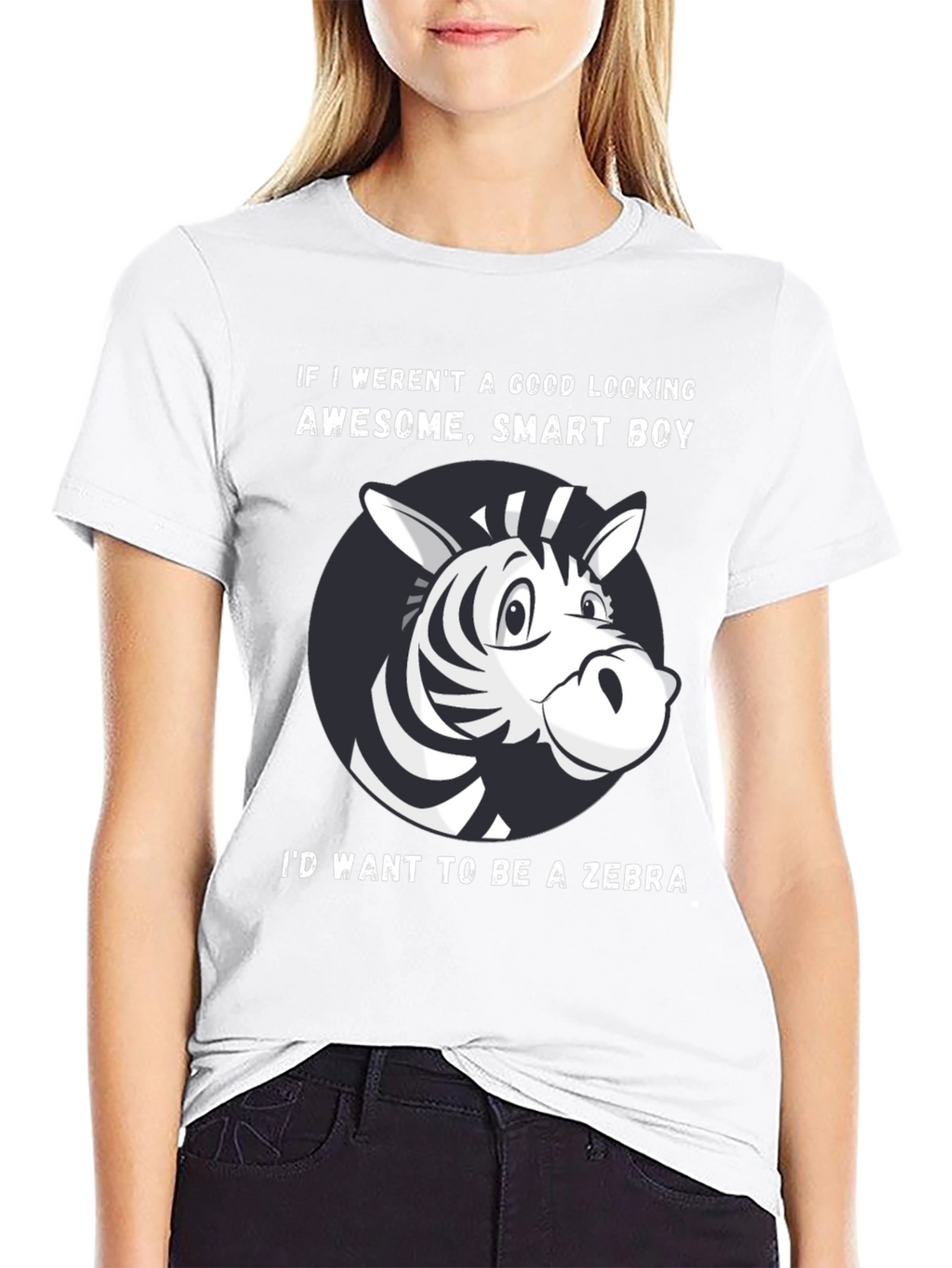 Funny Zebra Graphic T-Shirt