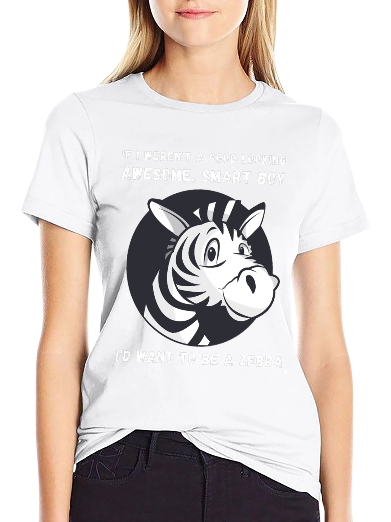 Funny Zebra Graphic T-Shirt
