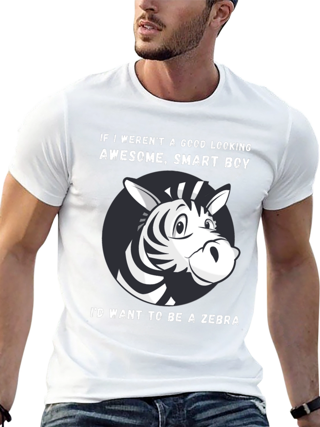Funny Zebra Graphic T-Shirt