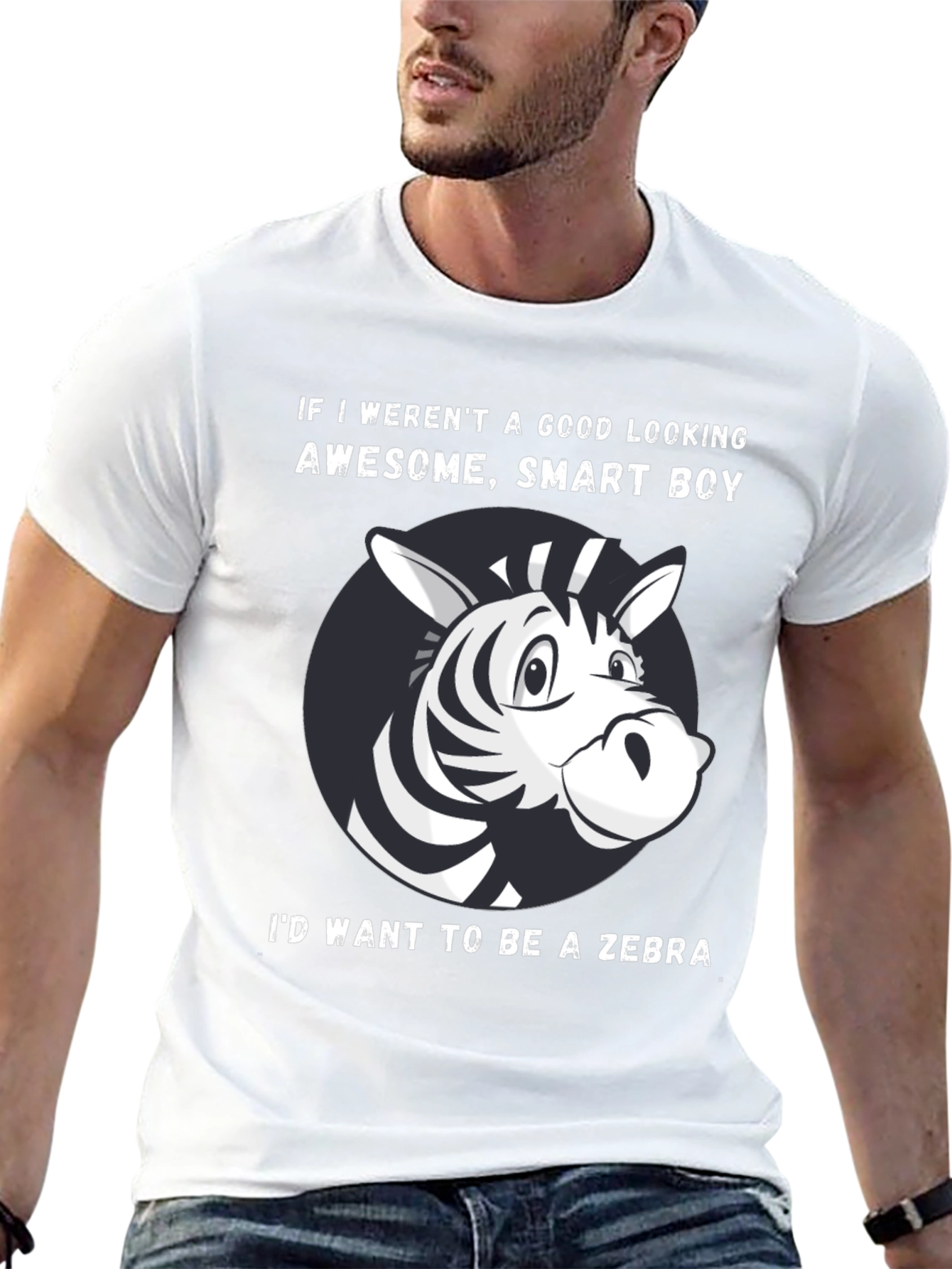 Funny Zebra Graphic T-Shirt