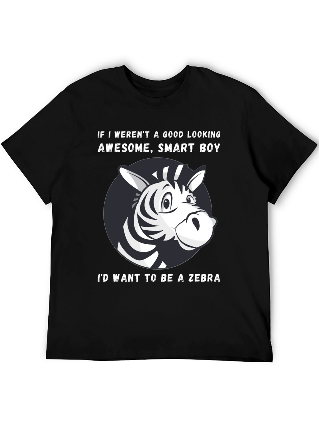 Funny Zebra Graphic T-Shirt