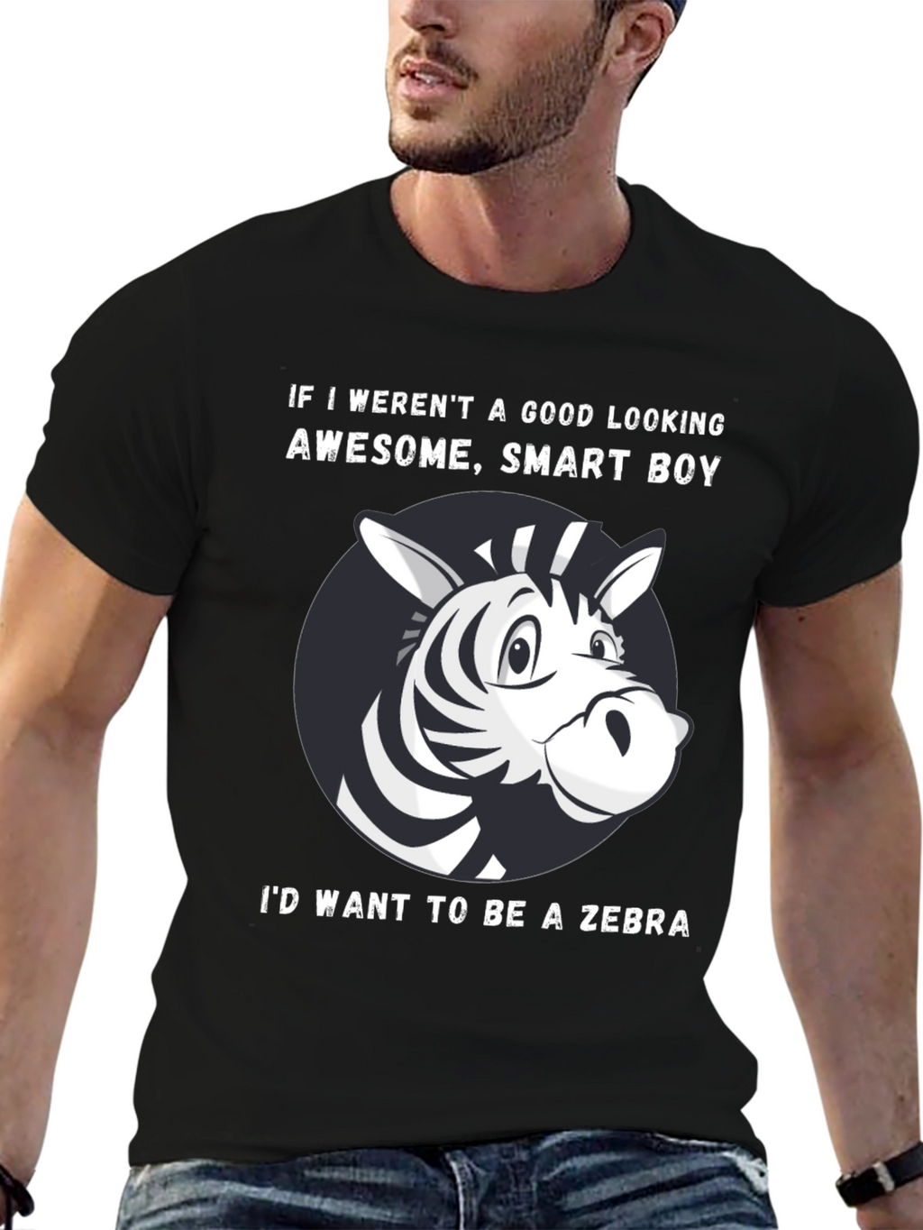 Funny Zebra Graphic T-Shirt