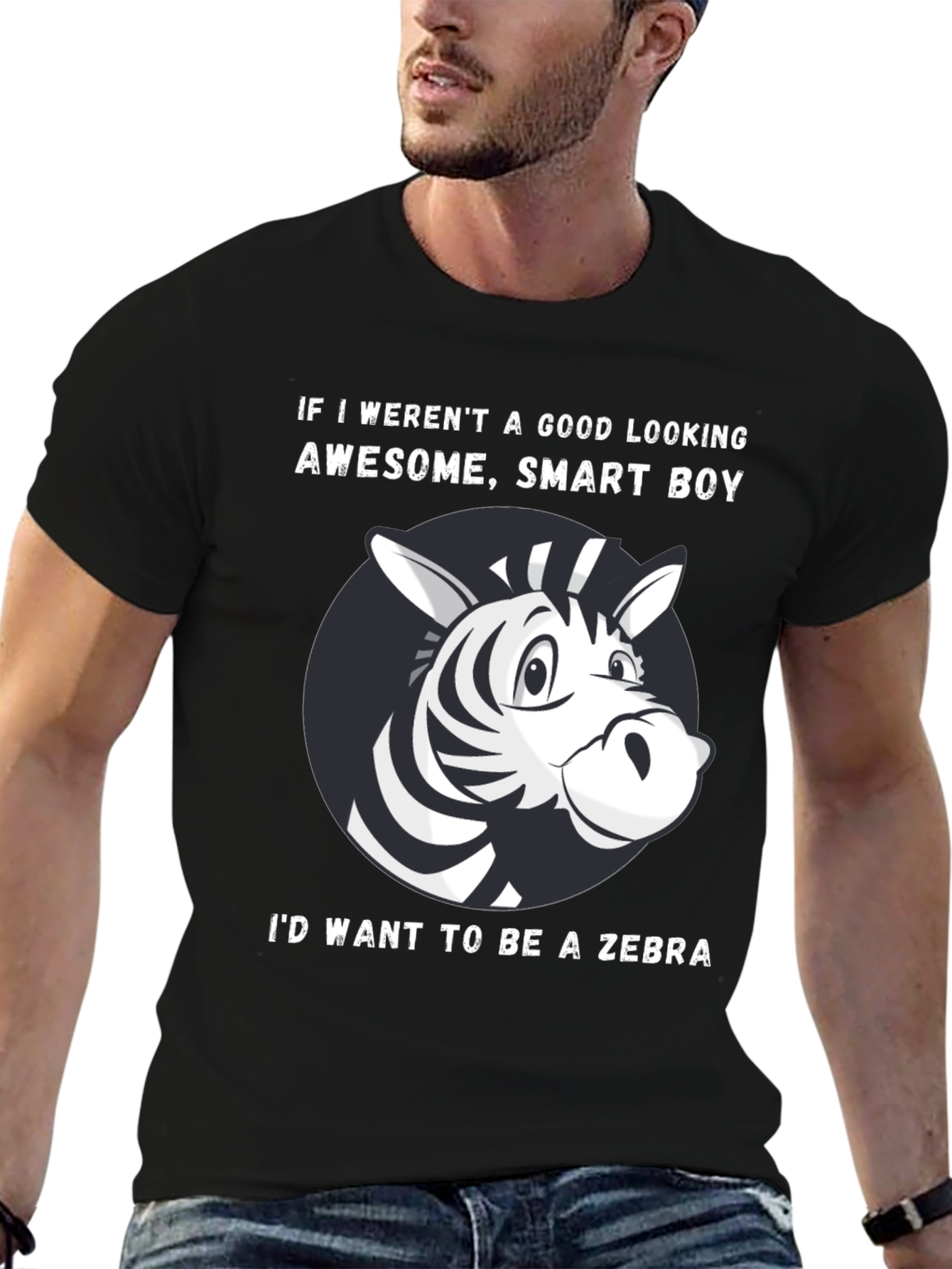 Funny Zebra Graphic T-Shirt