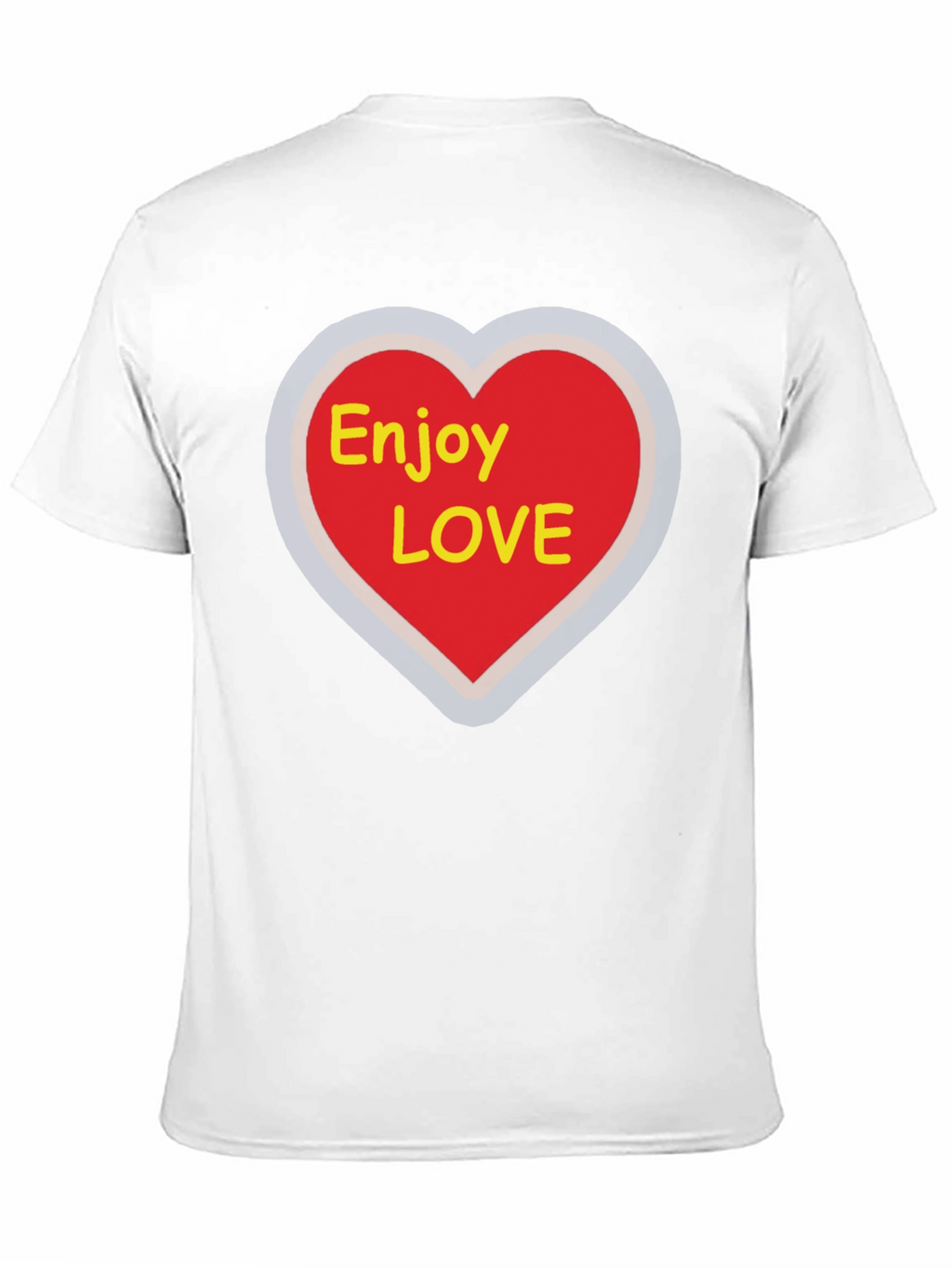 Enjoy Love T-Shirt - Graphic Heart Tee