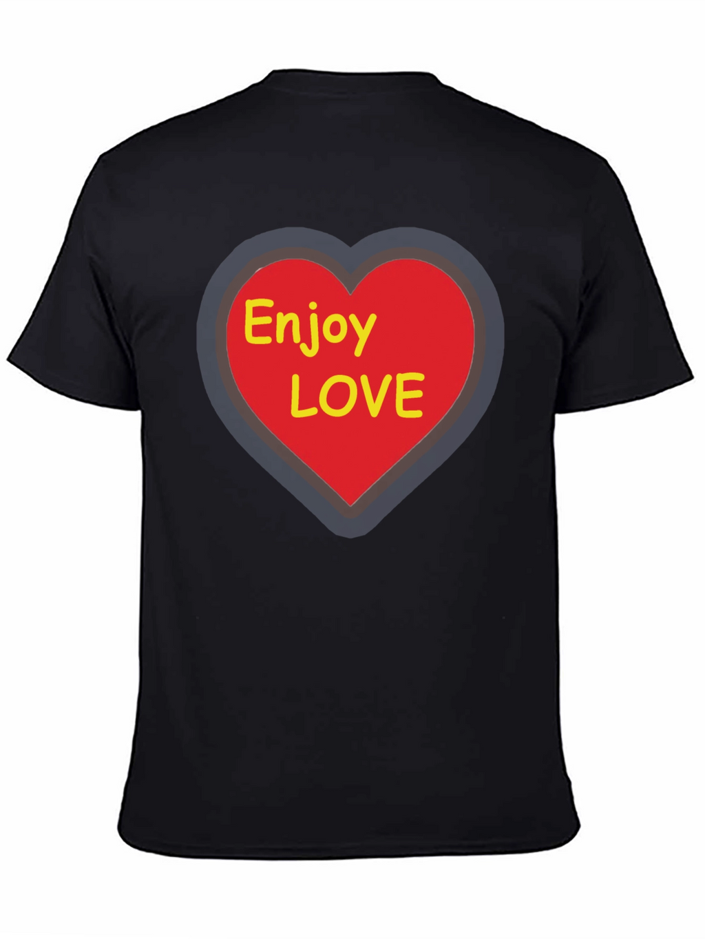 Enjoy Love T-Shirt - Graphic Heart Tee