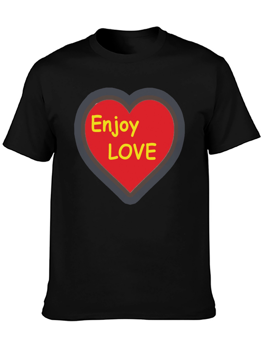 Enjoy Love T-Shirt - Graphic Heart Tee
