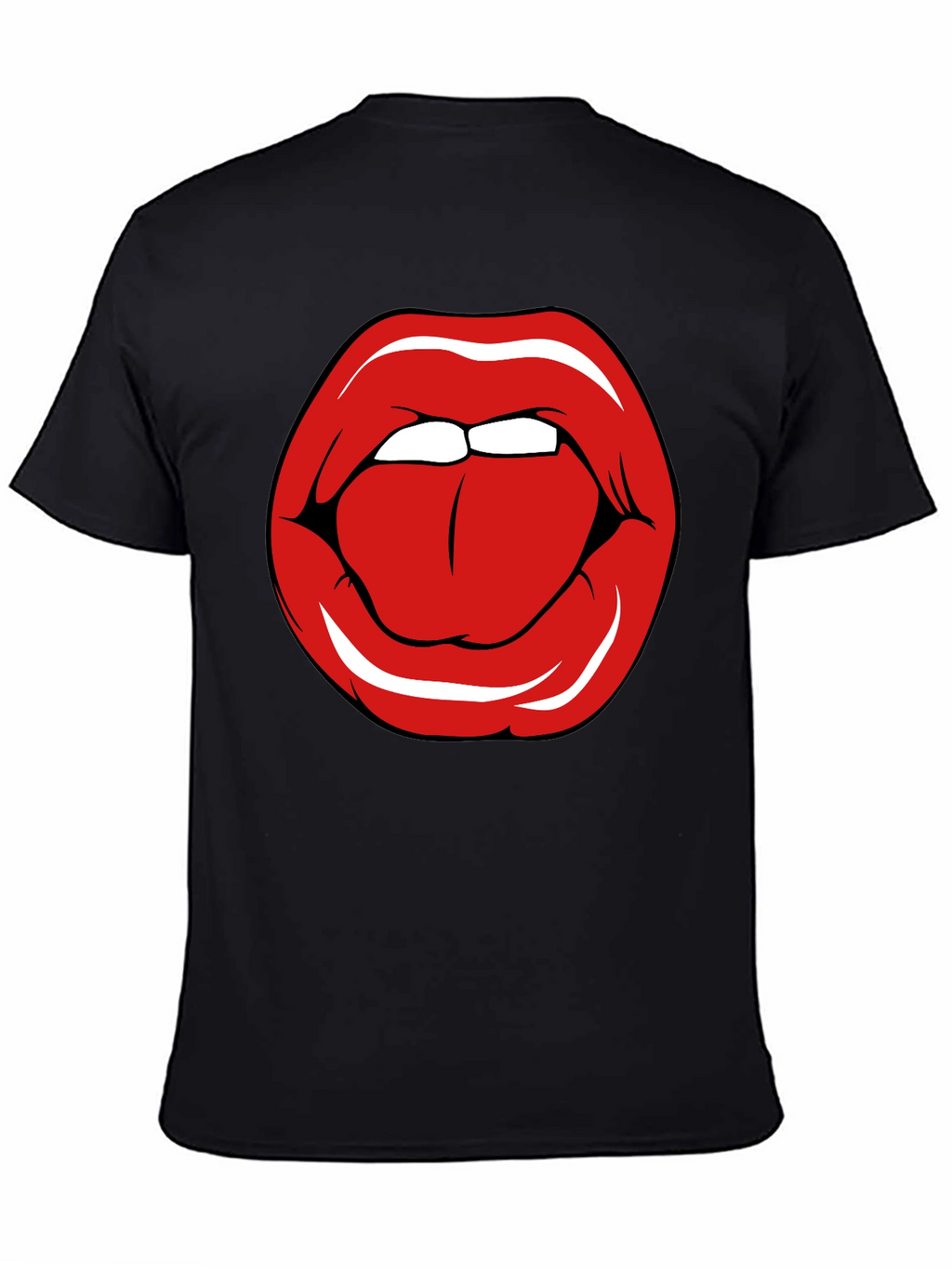 Bold Lip Graphic T-Shirt - Edgy Casual Wear