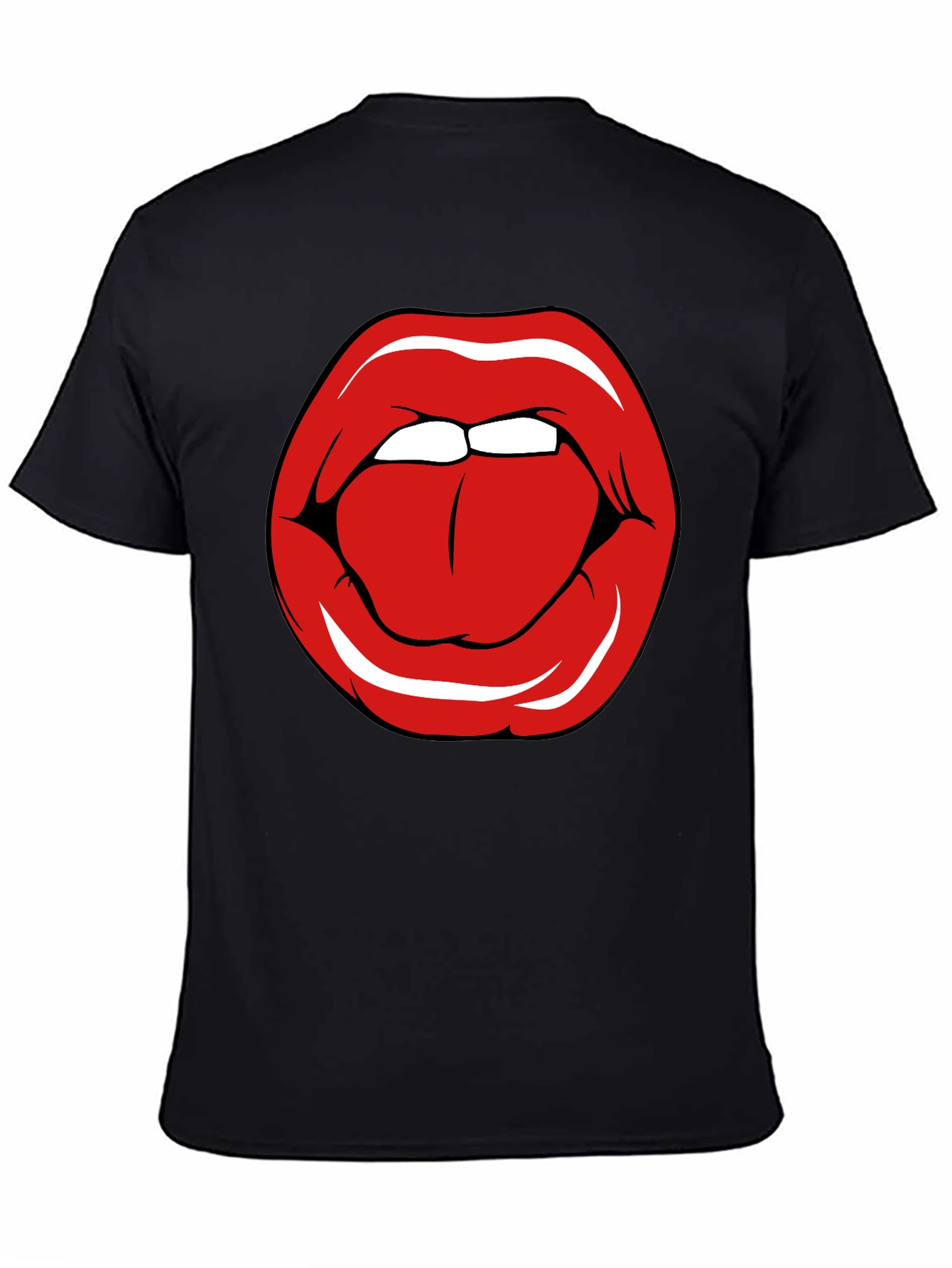 Bold Lip Graphic T-Shirt - Edgy Casual Wear