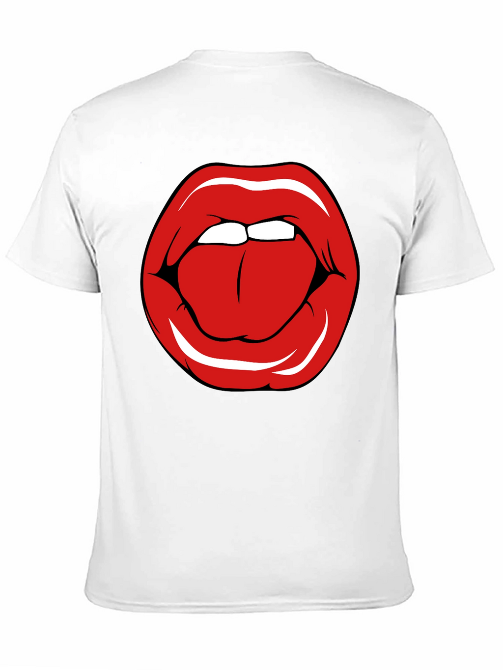 Bold Lip Graphic T-Shirt - Edgy Casual Wear