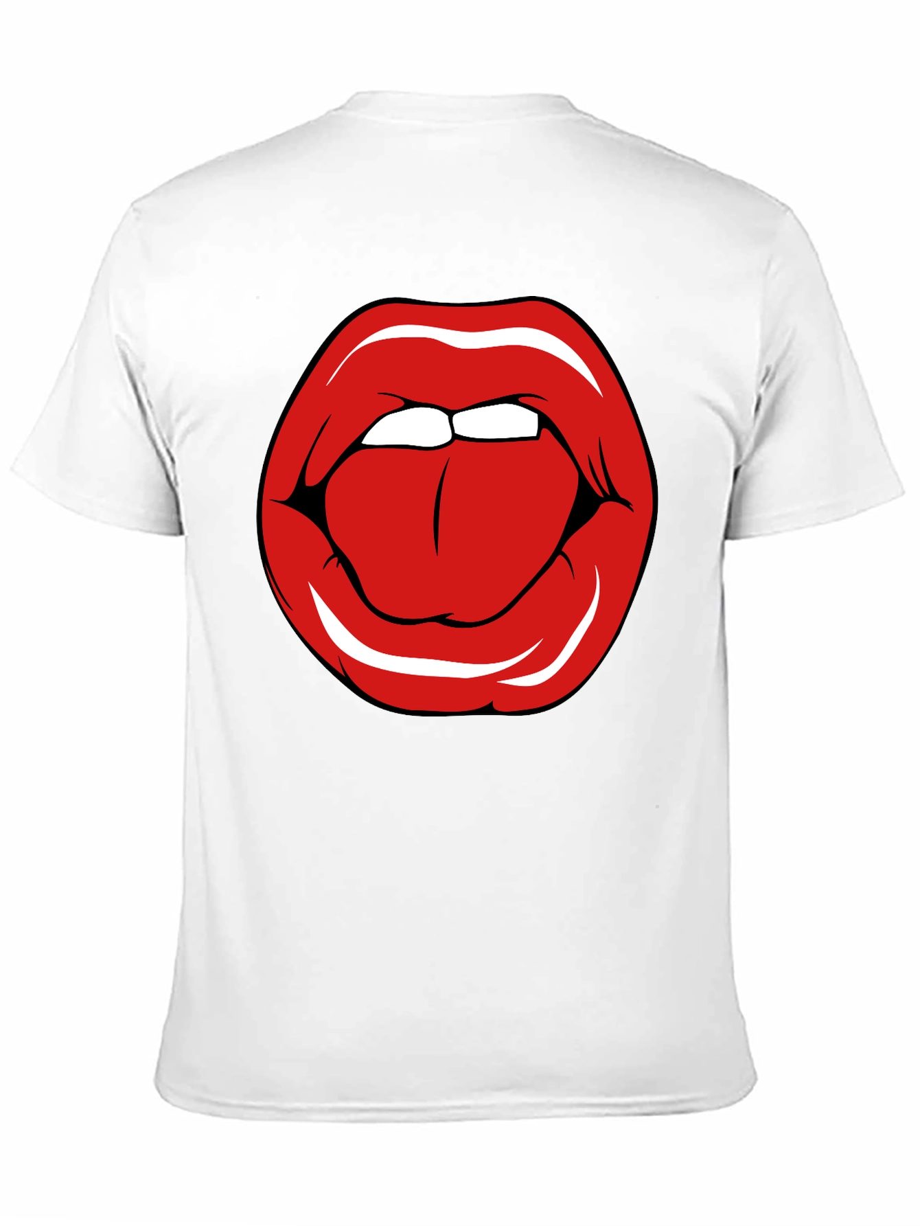 Bold Lip Graphic T-Shirt - Edgy Casual Wear