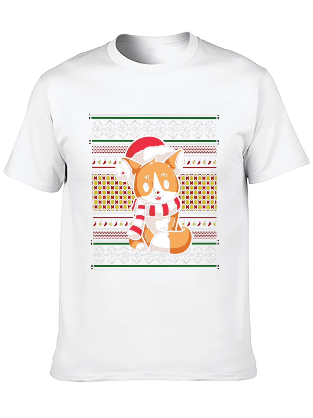 Christmas Corgi Holiday T-Shirt