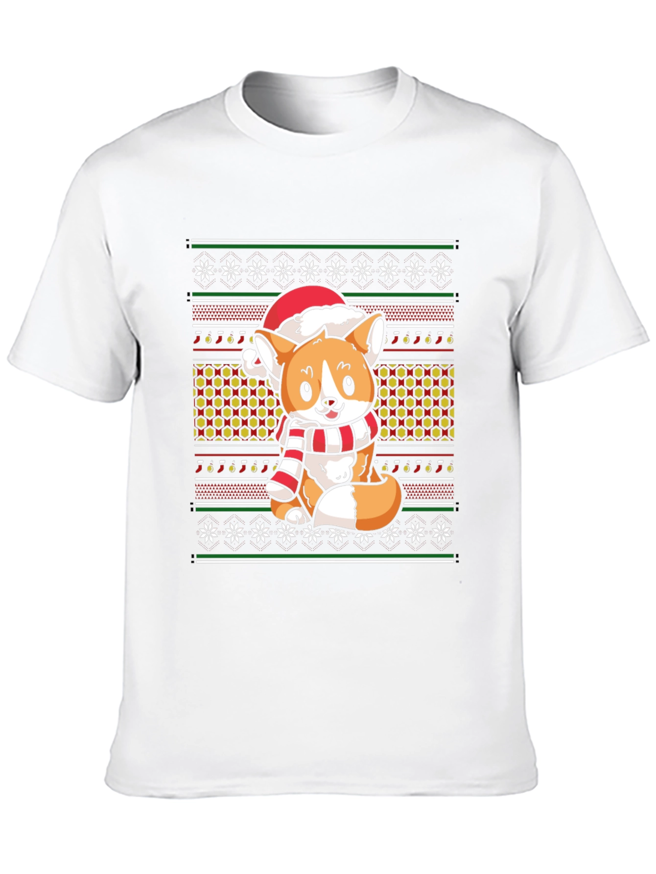 Christmas Corgi Holiday T-Shirt