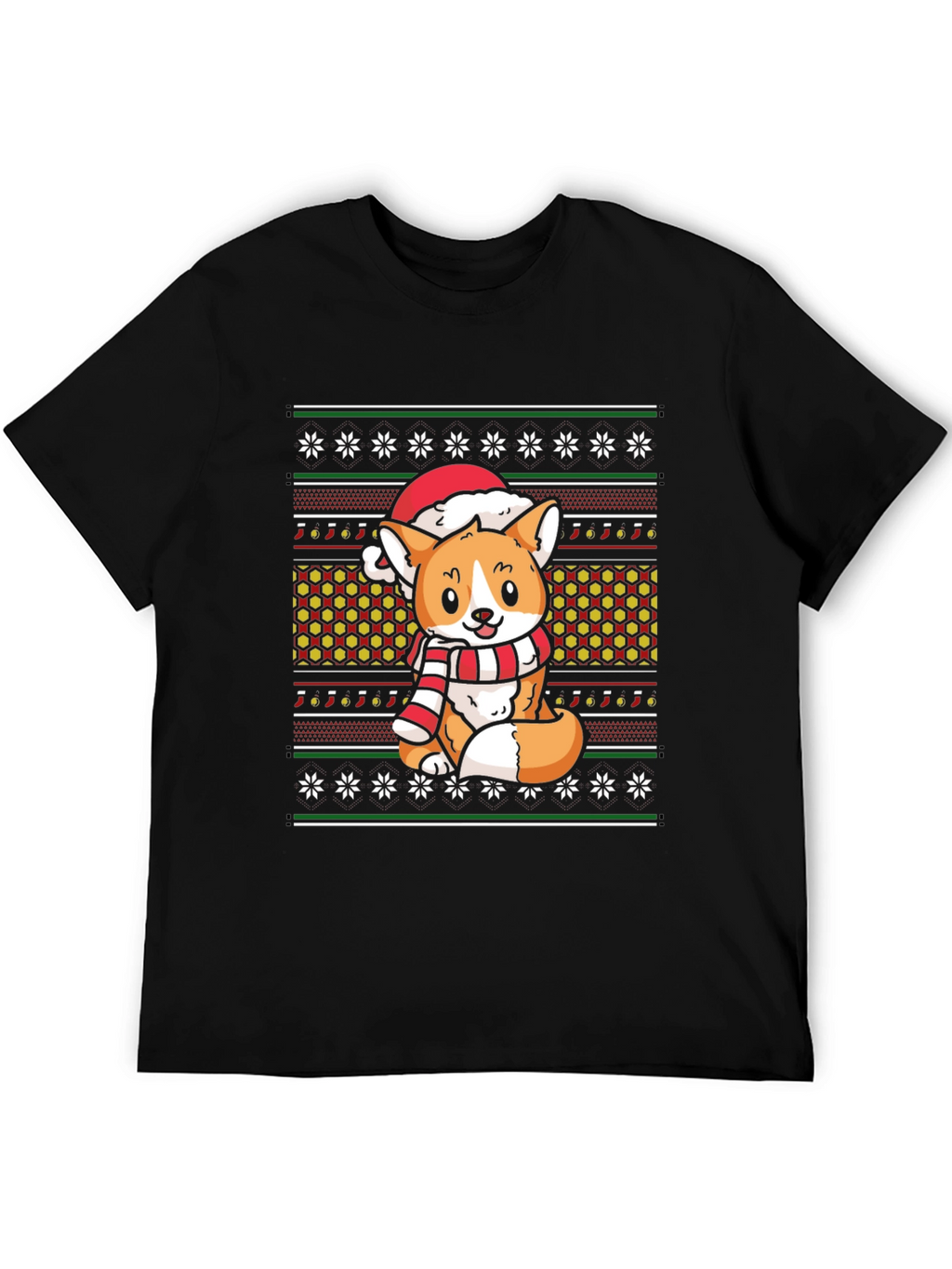 Christmas Corgi Holiday T-Shirt
