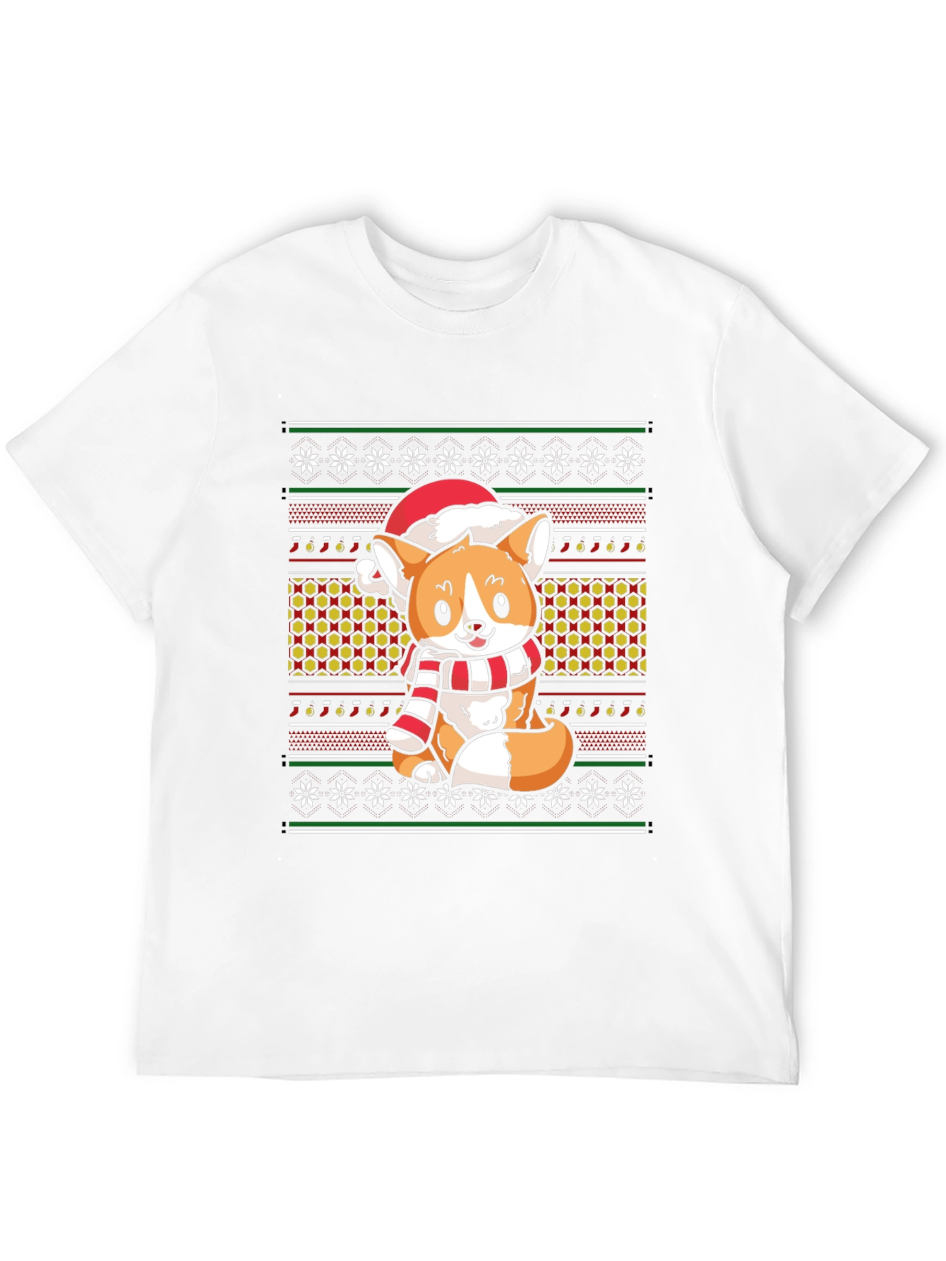 Christmas Corgi Holiday T-Shirt