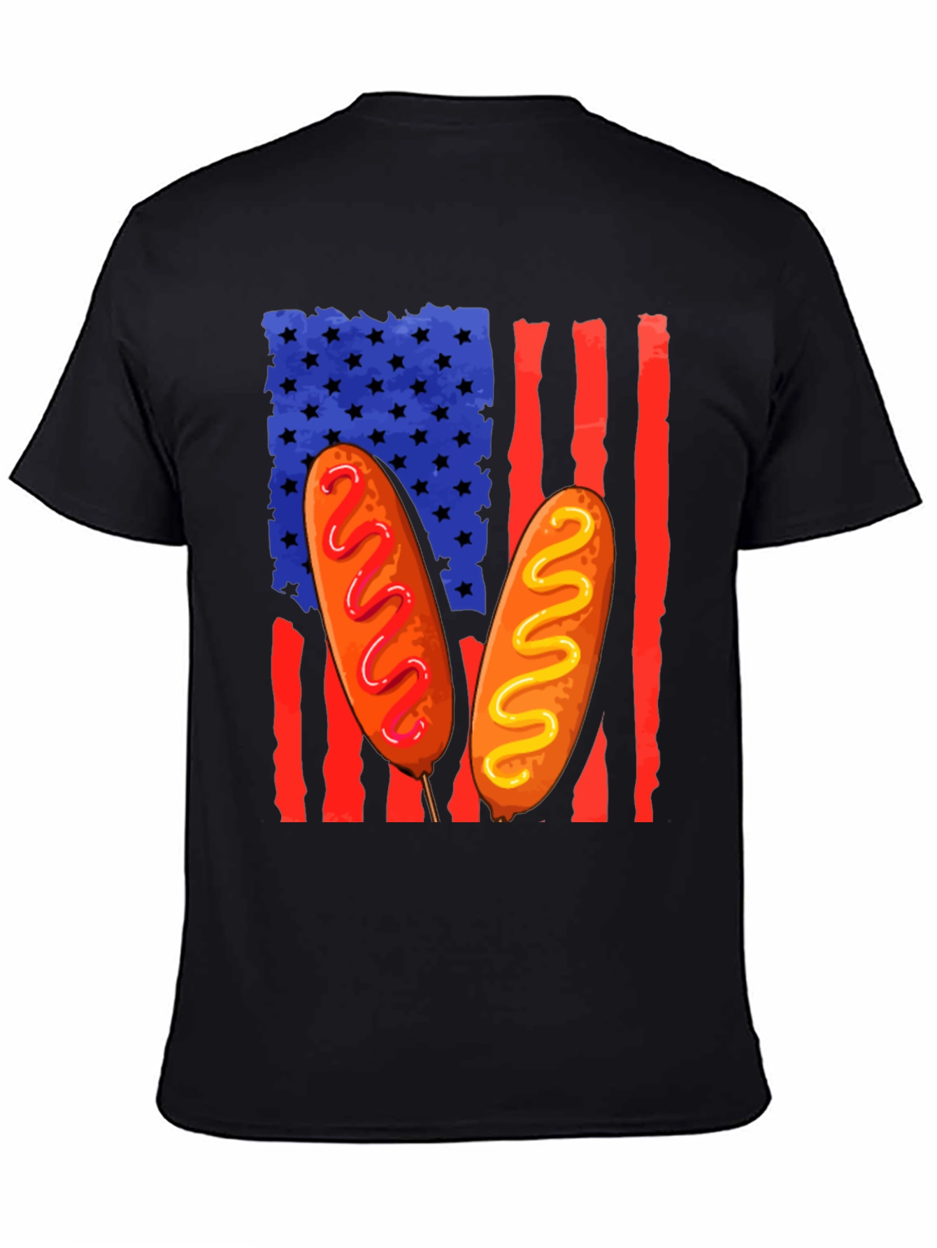 Corn Dog American Flag T-Shirt