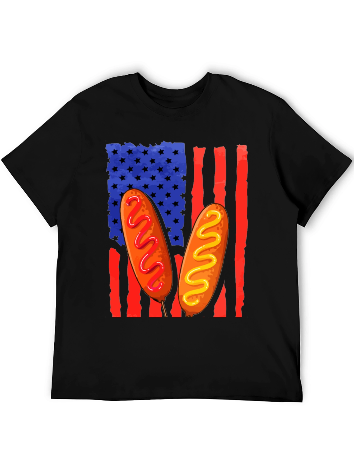Corn Dog American Flag T-Shirt