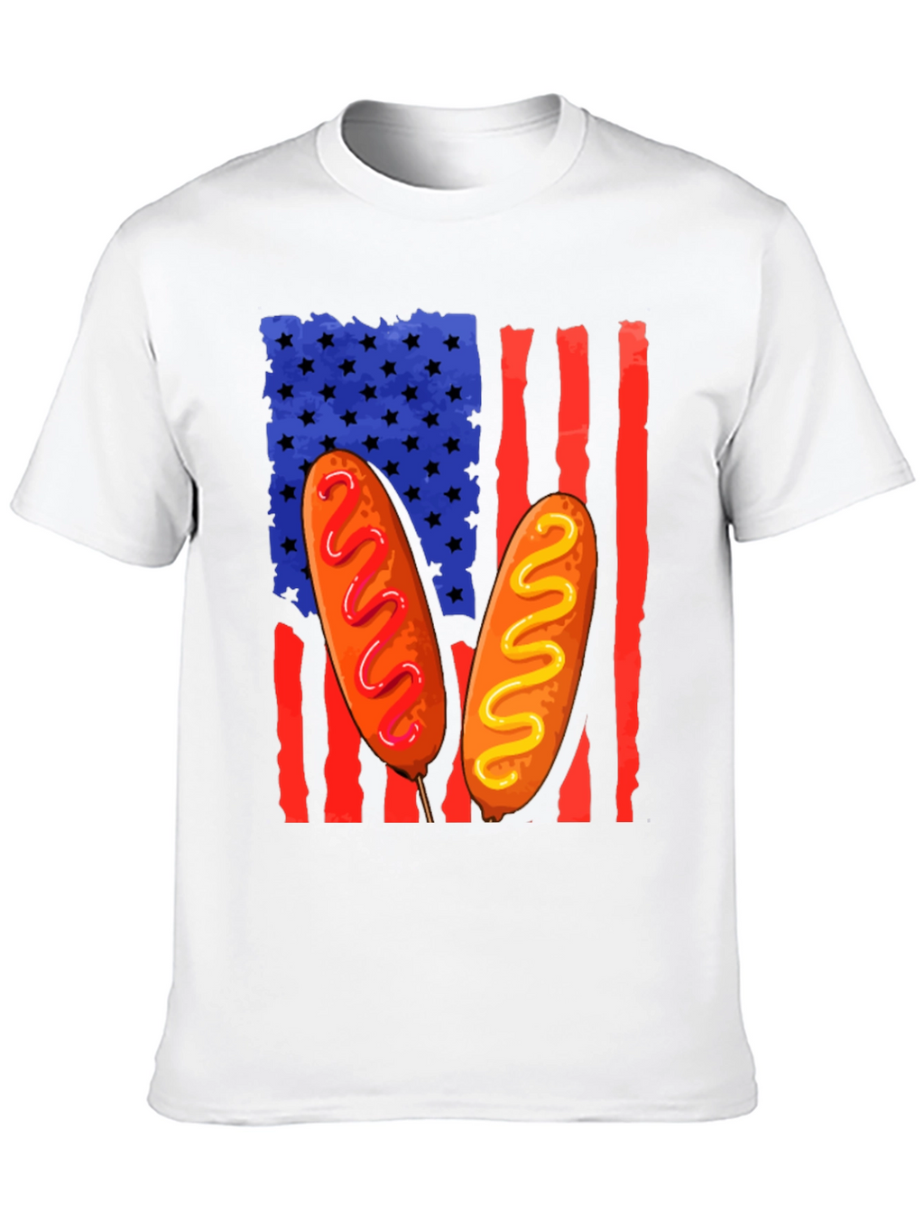 Corn Dog American Flag T-Shirt