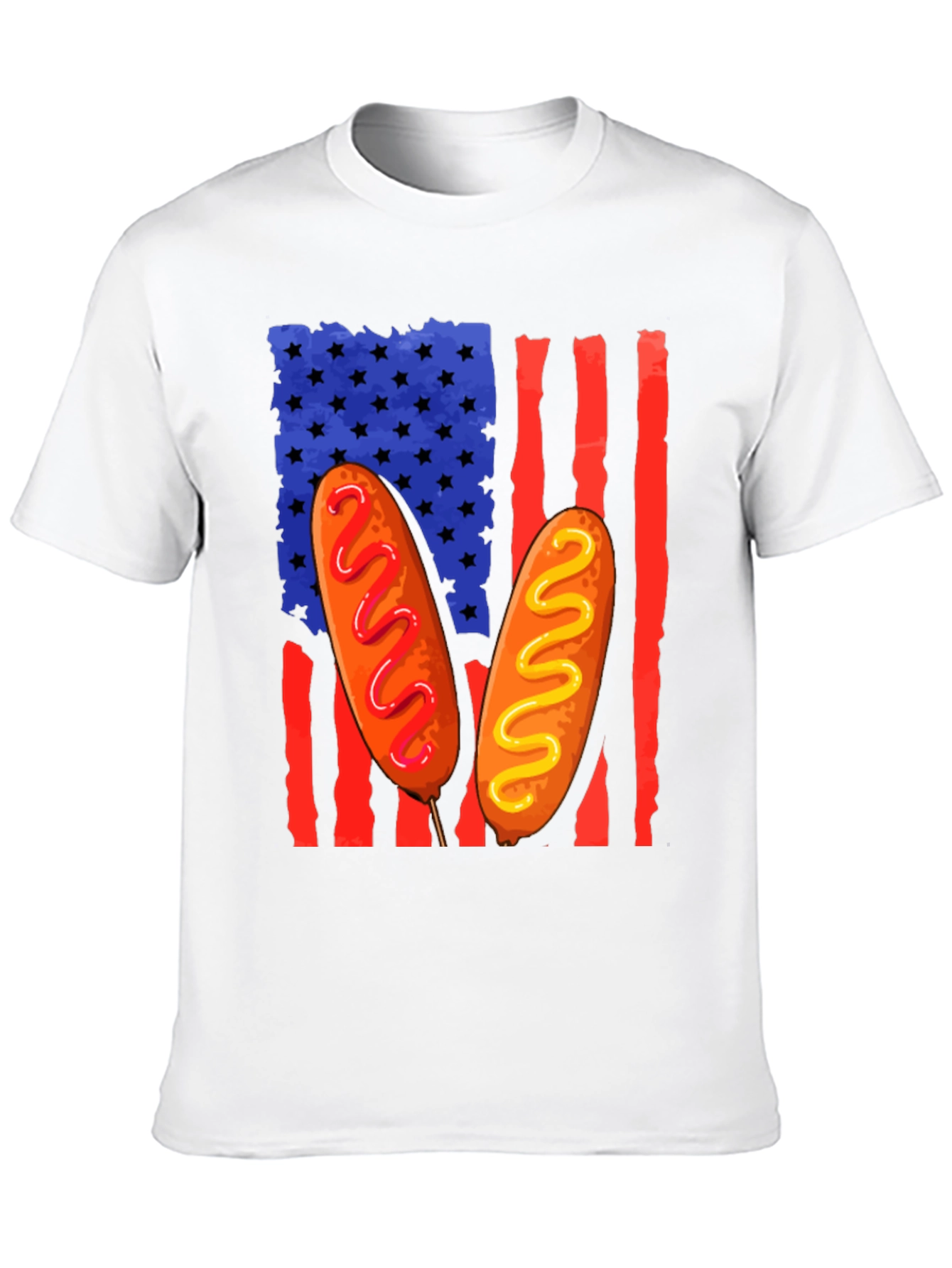 Corn Dog American Flag T-Shirt