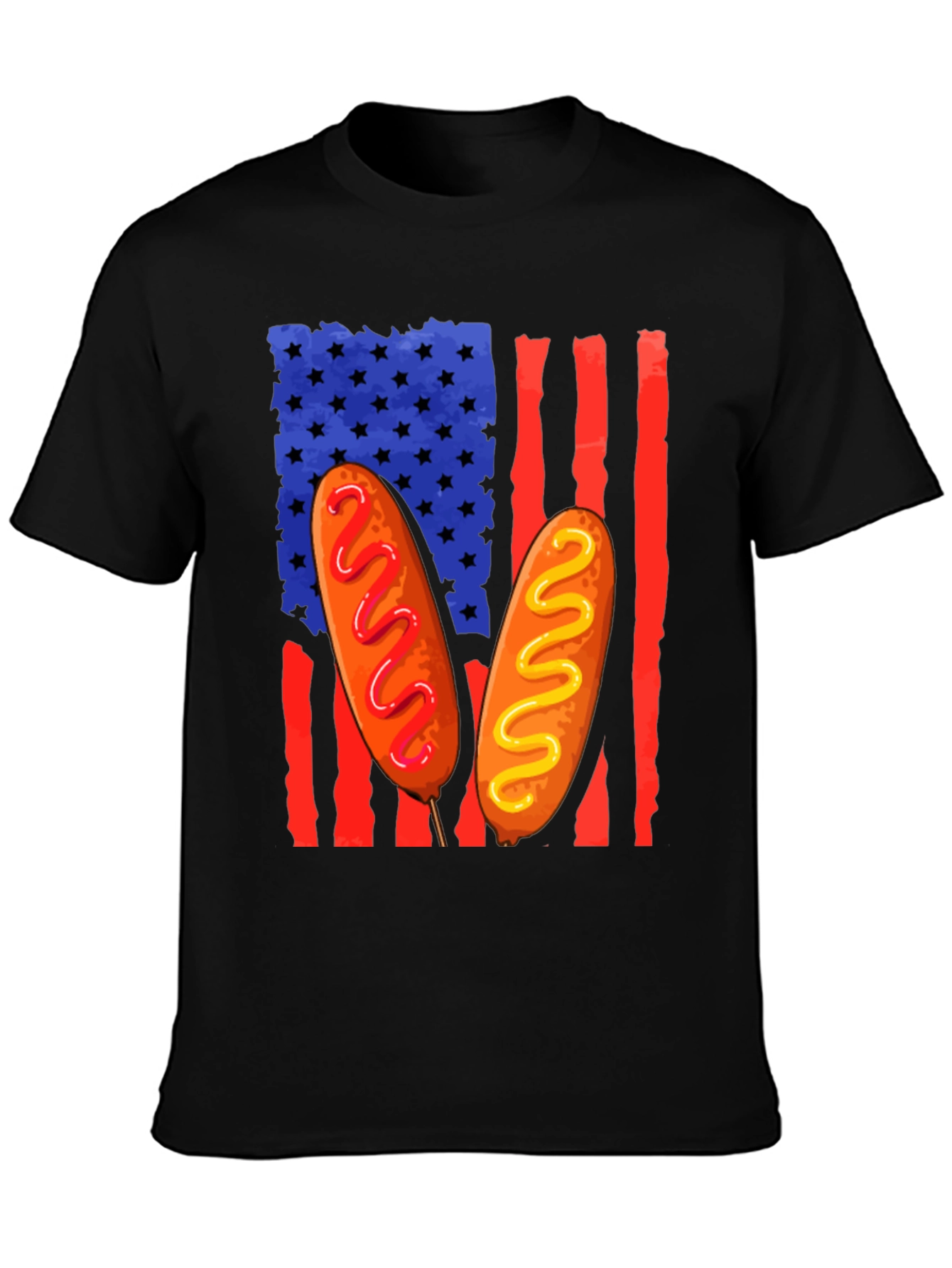 Corn Dog American Flag T-Shirt