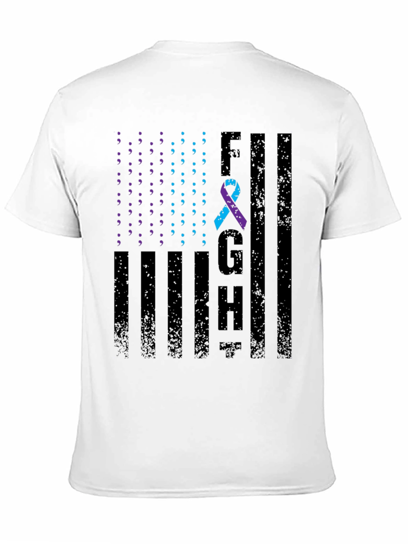 Mental Health Awareness T-Shirt FGH American Flag Design