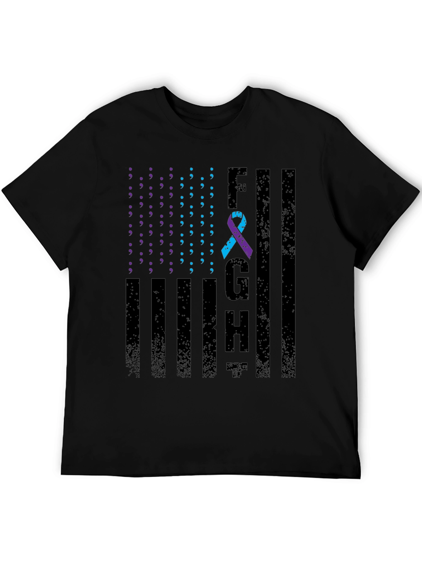 Mental Health Awareness T-Shirt FGH American Flag Design