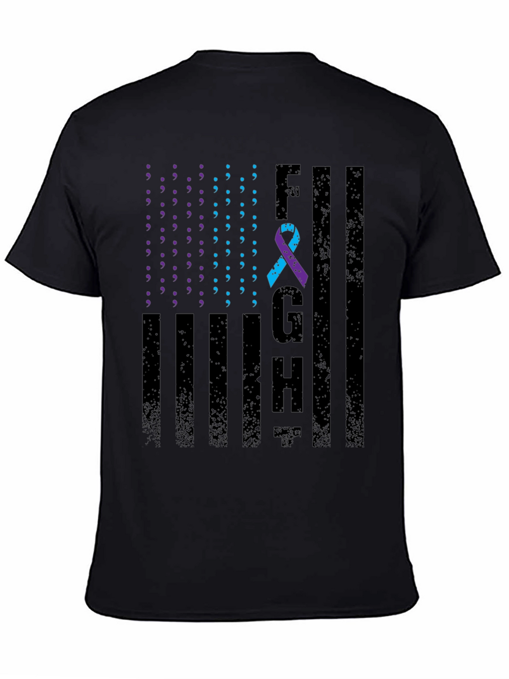 Mental Health Awareness T-Shirt FGH American Flag Design
