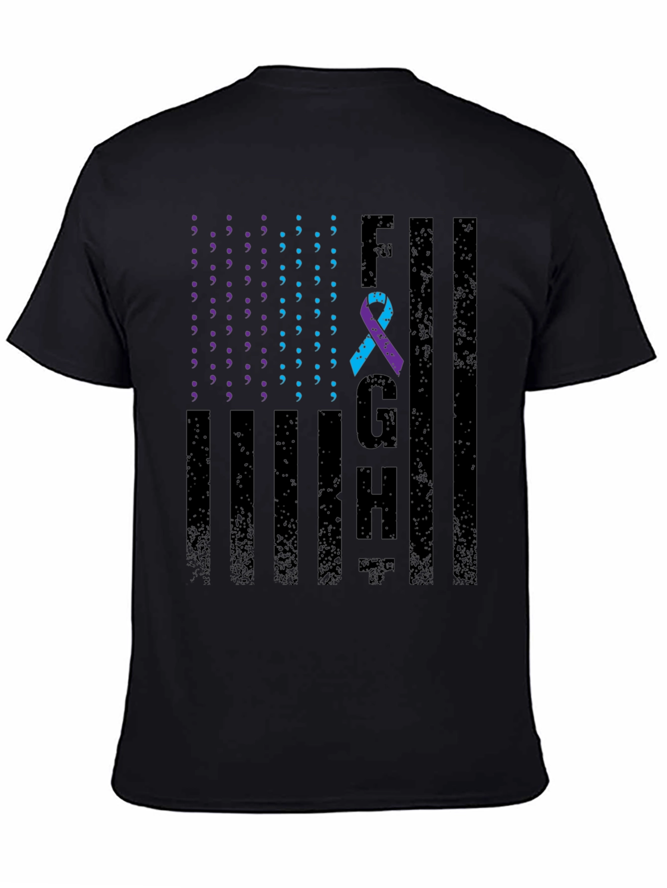 Mental Health Awareness T-Shirt FGH American Flag Design