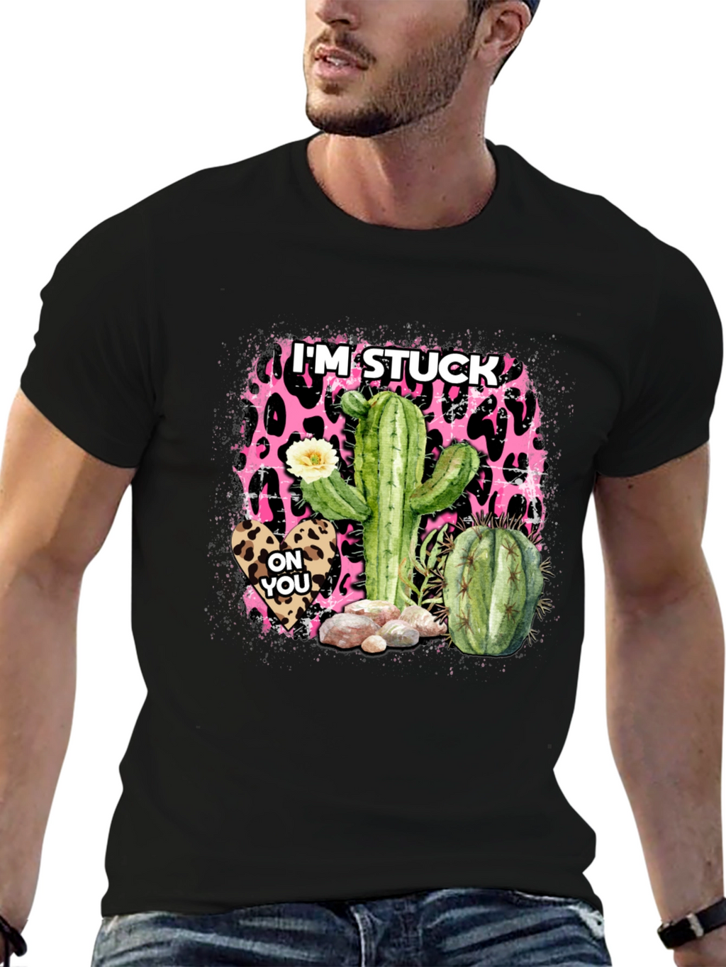 Im Stuck On You Cactus Graphic Tee