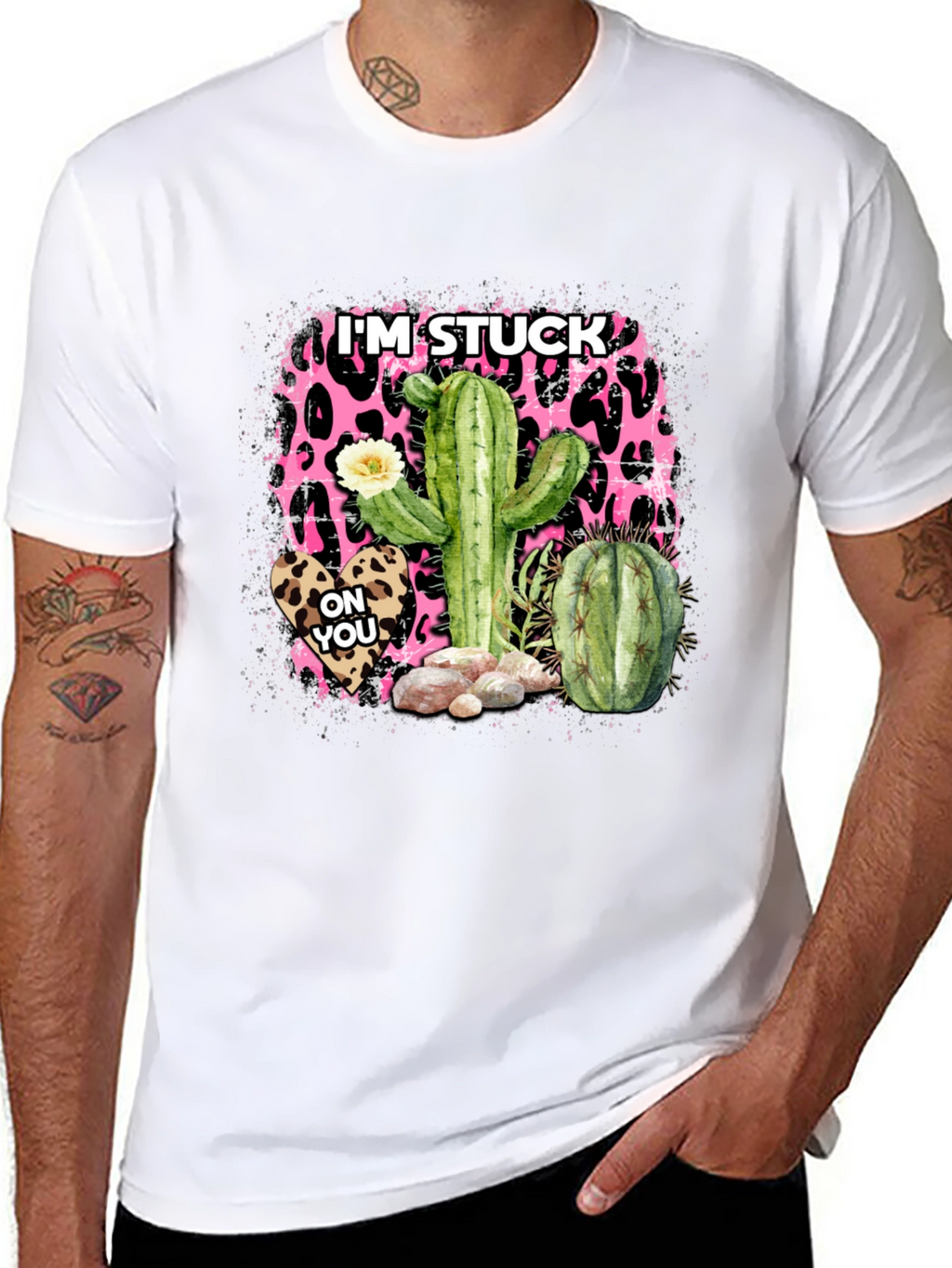 Im Stuck On You Cactus Graphic Tee
