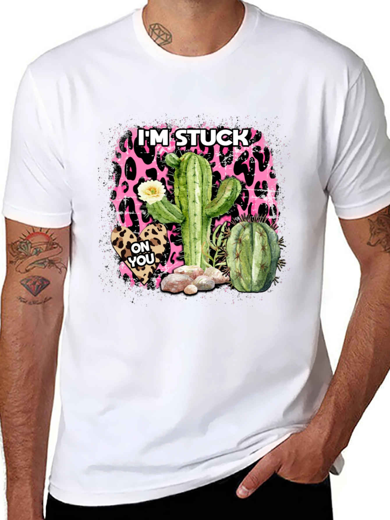 Im Stuck On You Cactus Graphic Tee