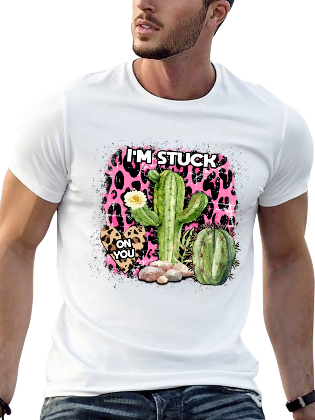 Im Stuck On You Cactus Graphic Tee