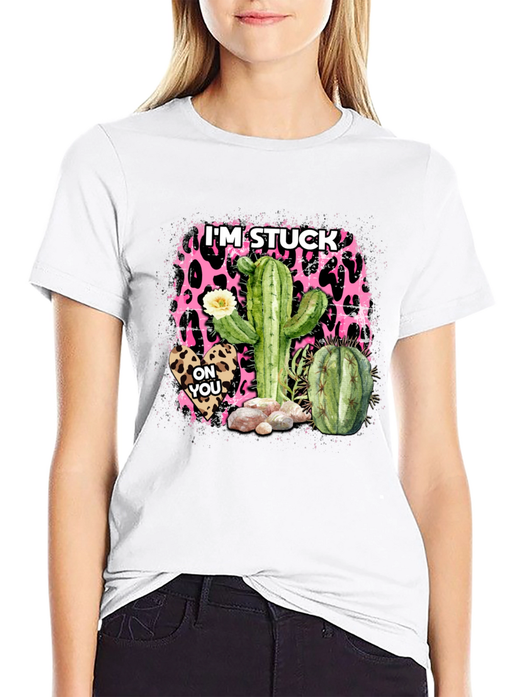 Im Stuck On You Cactus Graphic Tee