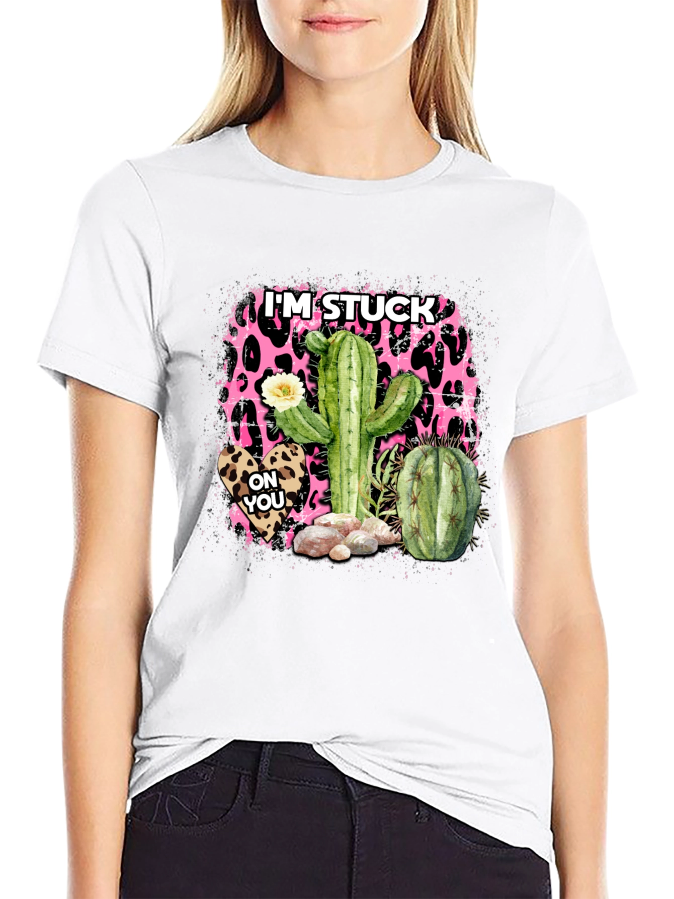 Im Stuck On You Cactus Graphic Tee
