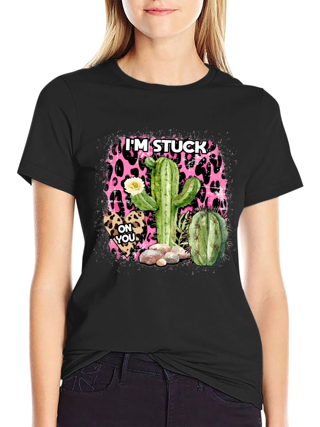 Im Stuck On You Cactus Graphic Tee